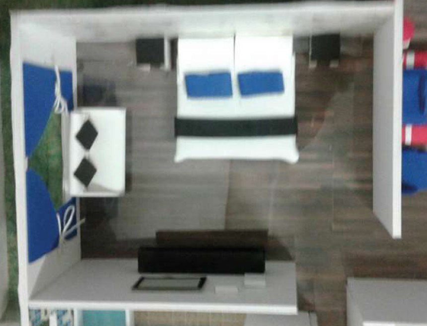 Maqueta, alcoba principal